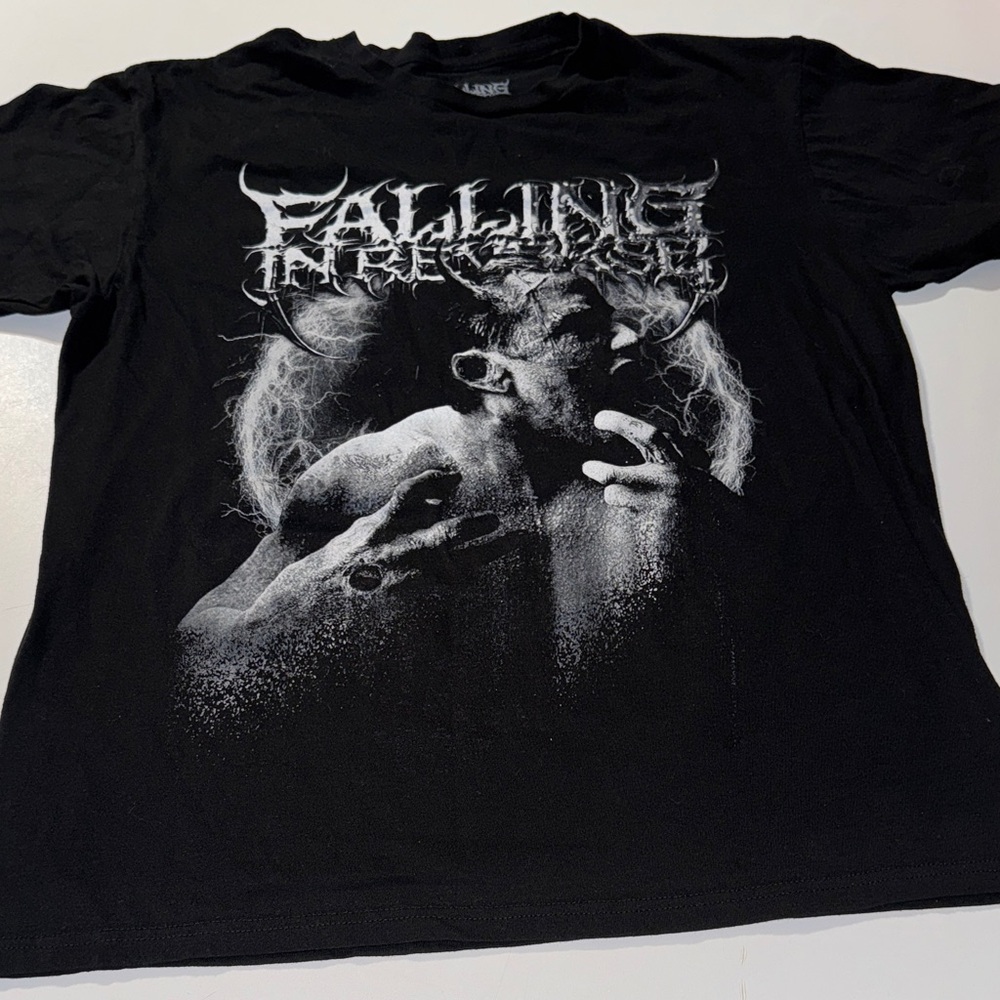 Falling In Reverse 2025 Tour Shirt fire miss print with‎ Chicago Bulls Logo